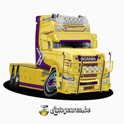 Cartoon op maat van je vrachtwagen